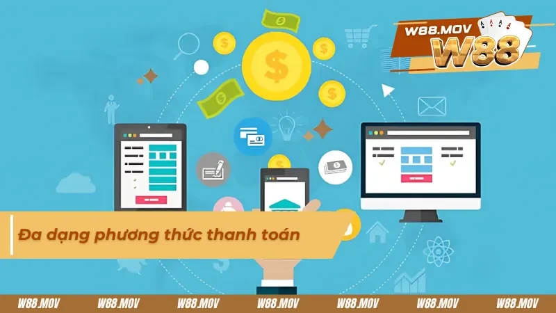 Đa dạng phương thức thanh toán